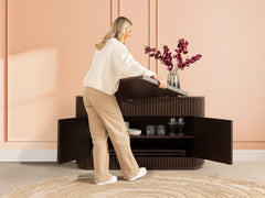 Transformer Round Sideboard - Panel Storage - Ornate Home