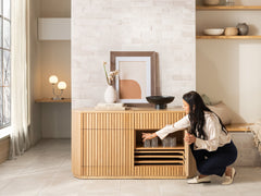 Transformer Round Sideboard - Panel Storage - Ornate Home