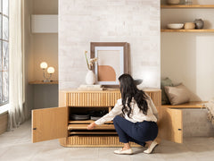 Transformer Round Sideboard - Panel Storage - Ornate Home