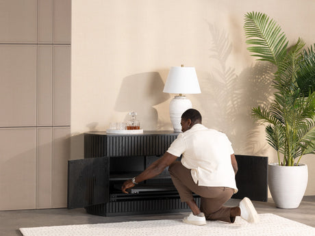 Transformer Round Sideboard - Panel Storage - Ornate Home