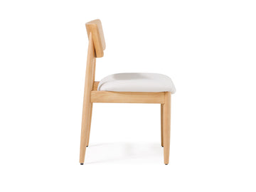 Transformer Scandinavian Oak/Creamy Round Chair (Set Of 2) - Ornate Home