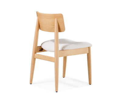 Transformer Scandinavian Oak/Creamy Round Chair (Set Of 2) - Ornate Home