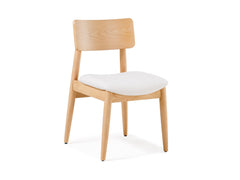 Transformer Scandinavian Oak/Creamy Round Chair (Set Of 2) - Ornate Home