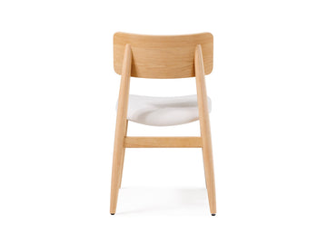 Transformer Scandinavian Oak/Creamy Round Chair (Set Of 2) - Ornate Home