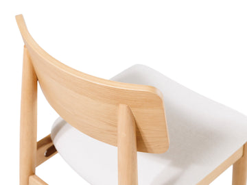 Transformer Scandinavian Oak/Creamy Round Chair (Set Of 2) - Ornate Home