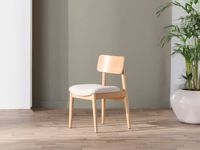 Transformer Scandinavian Oak/Creamy Round Chair (Set Of 2) - Ornate Home