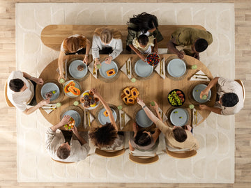 Transformer Scandinavian Oak Round Dining Table - Ornate Home