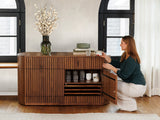 Transformer Round Sideboard - Panel Storage