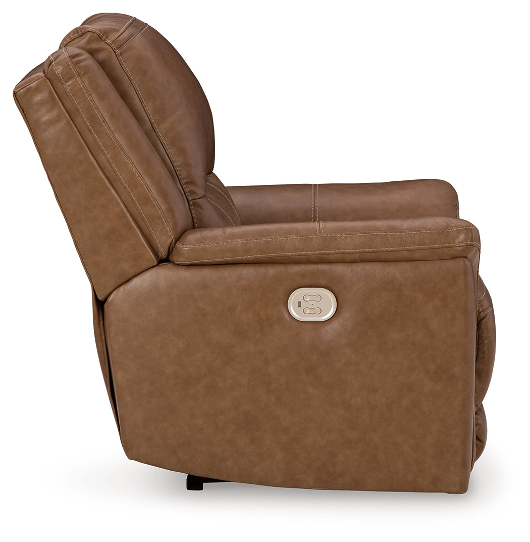 Trasimeno Caramel Power Recliner (Online Special Price) - Ornate Home