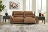 Trasimeno Caramel Power Reclining Sofa (Online Special Price) - Ornate Home