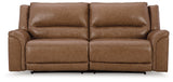 Trasimeno Caramel Power Reclining Sofa (Online Special Price) - Ornate Home