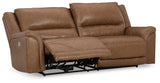 Trasimeno Caramel Power Reclining Sofa and Loveseat - Ornate Home