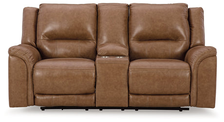 Trasimeno Caramel Power Reclining Sofa and Loveseat - Ornate Home