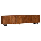 Trask Mango Brown 86-inch Wood TV Stand Media Console - Ornate Home