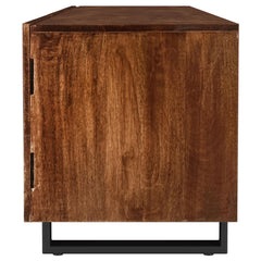 Trask Mango Brown 86-inch Wood TV Stand Media Console - Ornate Home