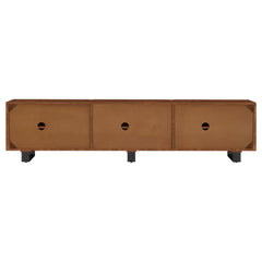 Trask Mango Brown 86-inch Wood TV Stand Media Console - Ornate Home