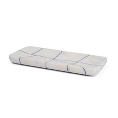 Tratto White Rectangular Marble Decorative Tray