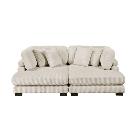 Traverse Beige 2-Piece Chaise Lounge - Ornate Home
