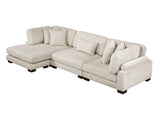 Traverse Beige 3-Piece Modular Sectional with Reversible Chaise - Ornate Home