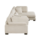 Traverse Beige 3-Piece Modular Sectional with Reversible Chaise - Ornate Home