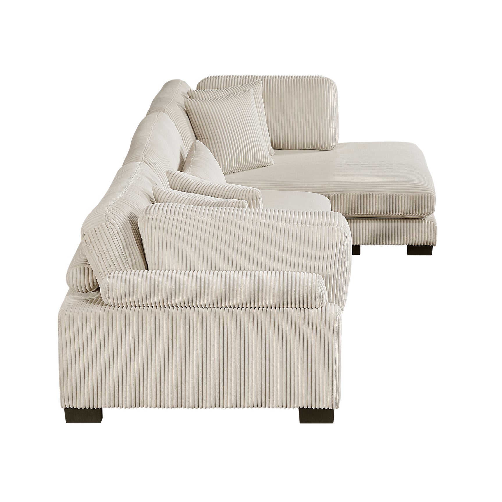 Traverse Beige 3-Piece Modular Sectional with Reversible Chaise - Ornate Home