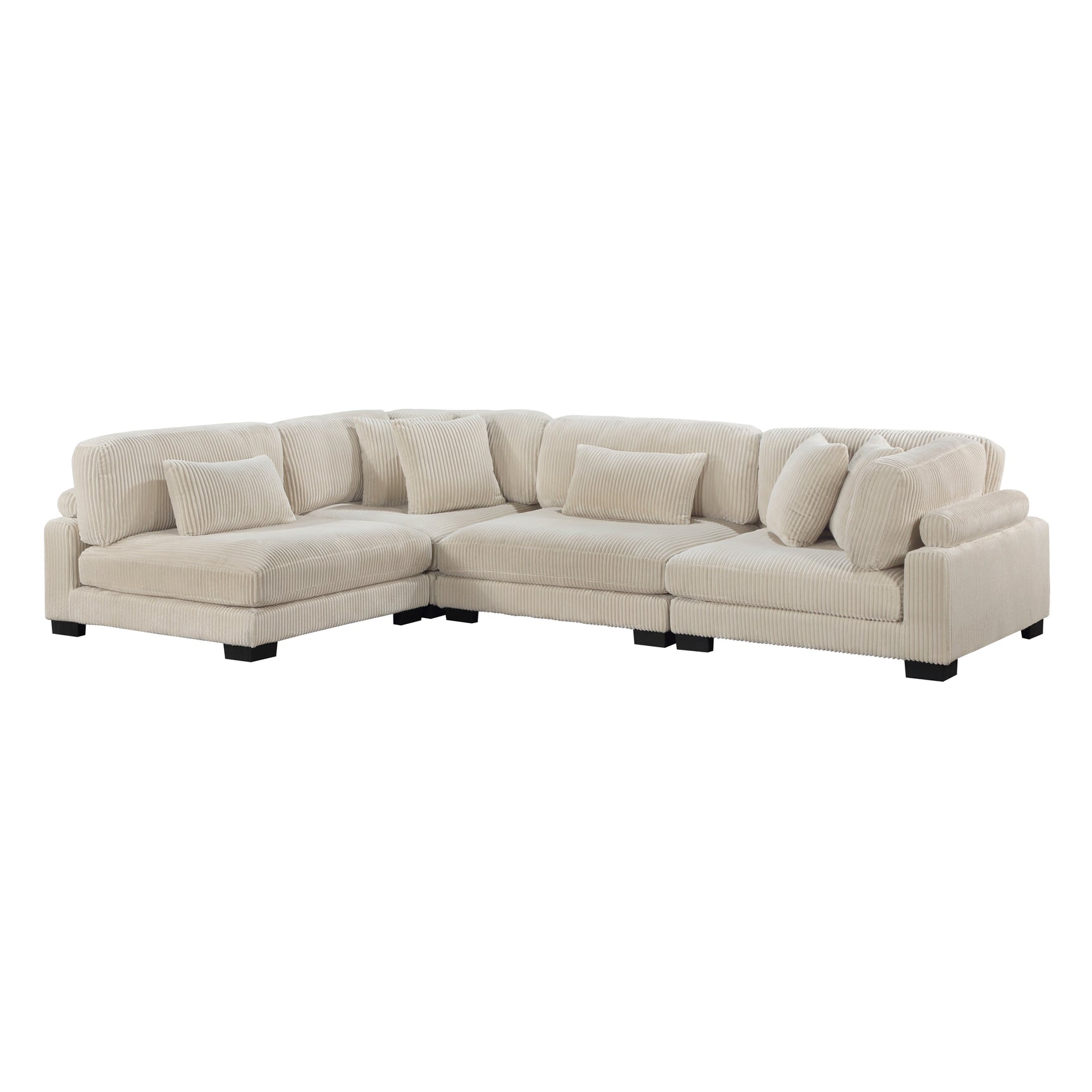 Traverse Beige 4-Piece Modular Sectional - Ornate Home