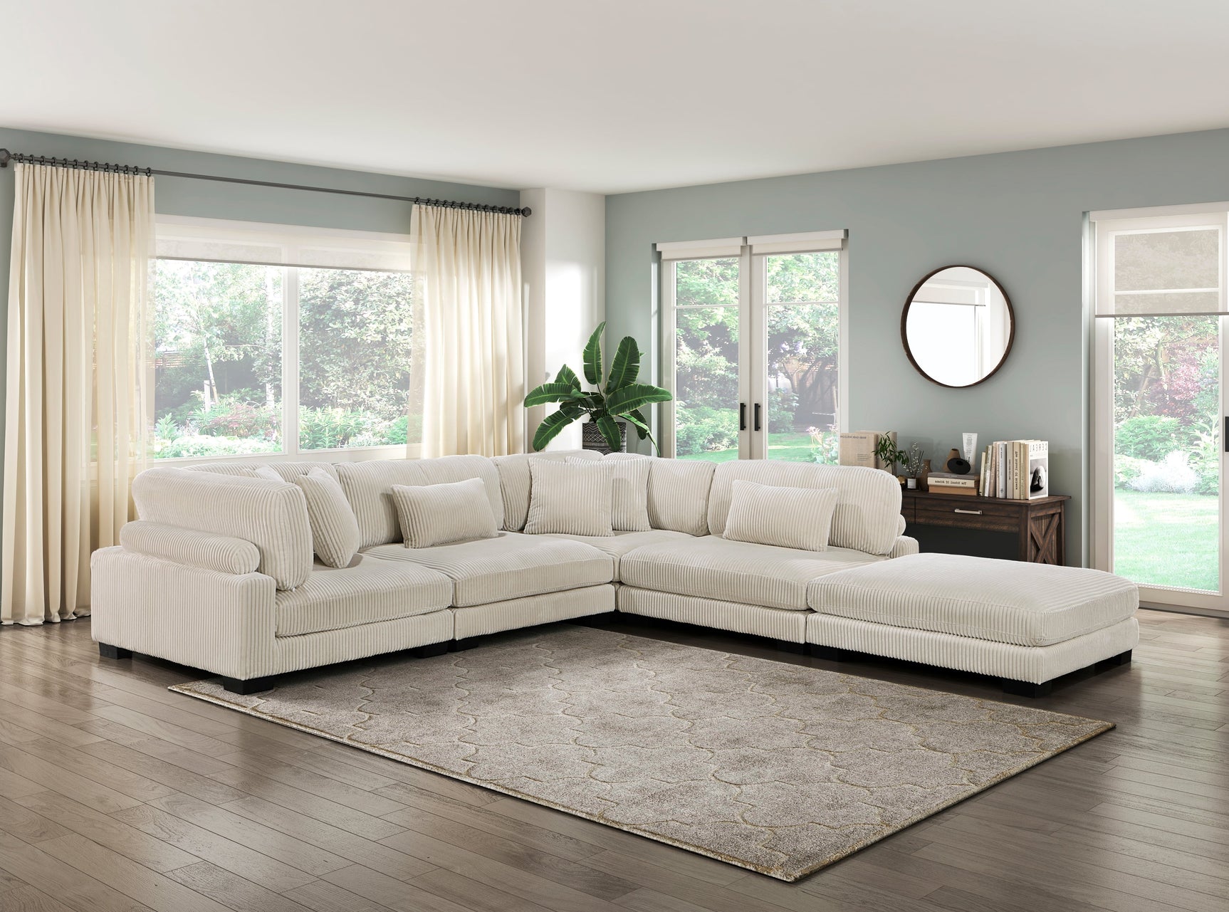 Traverse Beige 4-Piece Modular Sectional - Ornate Home