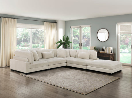Traverse Beige 4-Piece Modular Sectional - Ornate Home