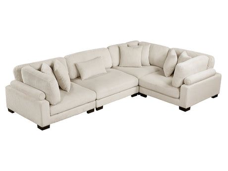 Traverse Beige 4-Piece Modular Sectional - Ornate Home