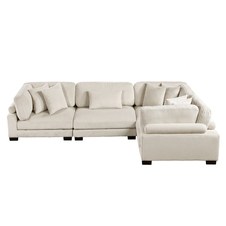 Traverse Beige 4-Piece Modular Sectional - Ornate Home