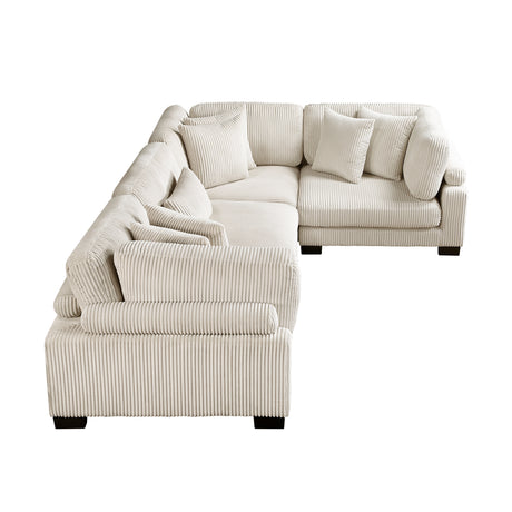 Traverse Beige 4-Piece Modular Sectional - Ornate Home