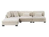 Traverse Beige 4-Piece Modular Sectional with Ottoman - Ornate Home