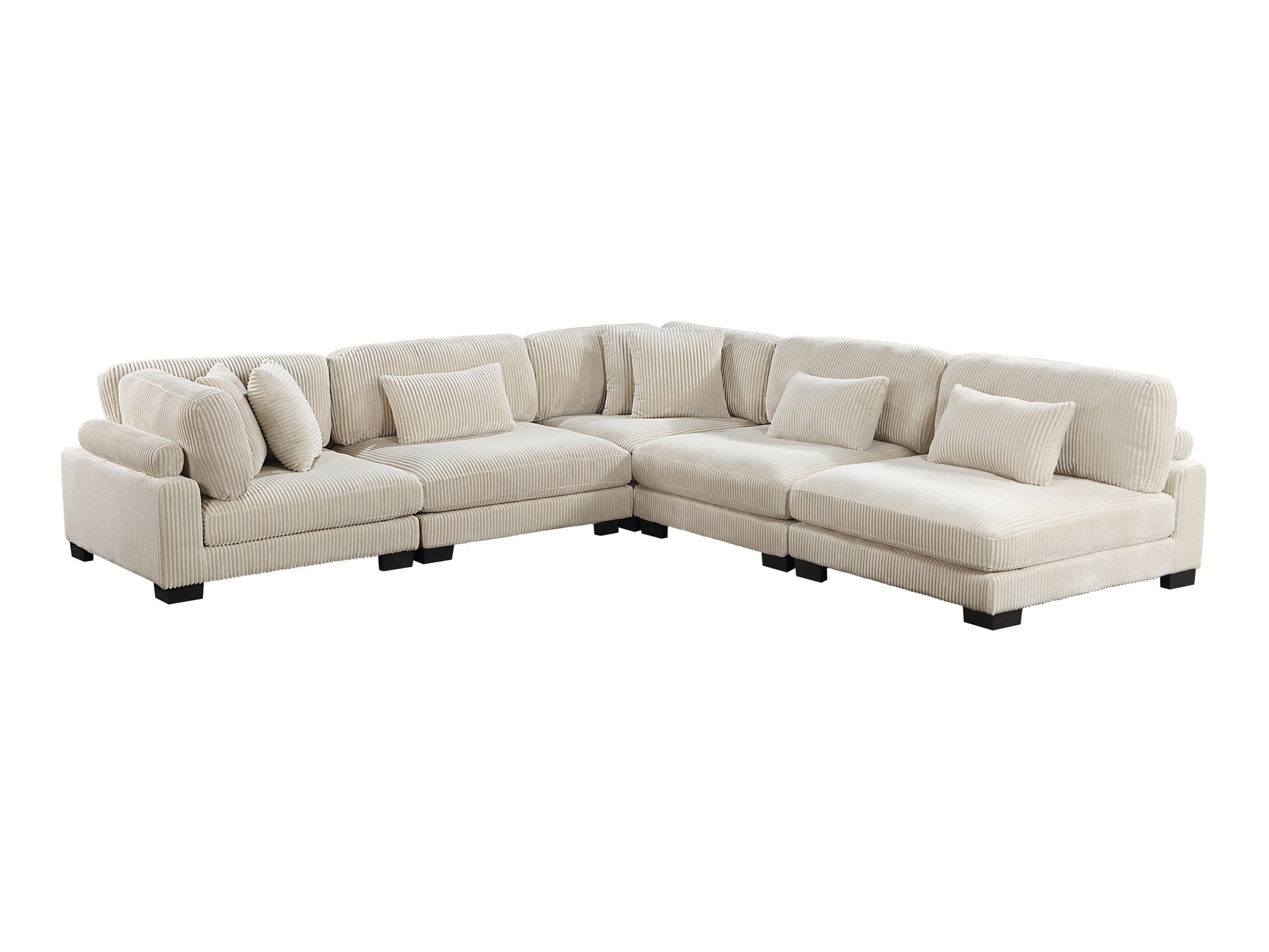 Traverse Beige 5-Piece Modular Sectional - Ornate Home