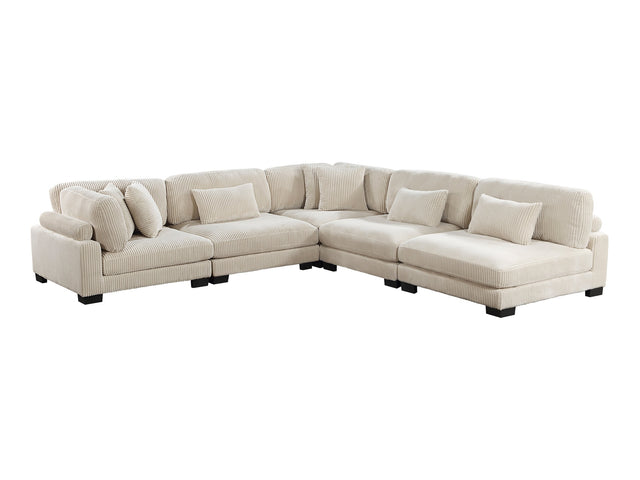 Traverse Beige 5-Piece Modular Sectional - Ornate Home