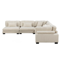 Traverse Beige 5-Piece Modular Sectional - Ornate Home