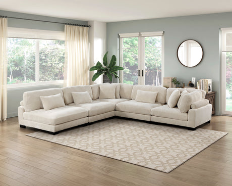 Traverse Beige 5-Piece Modular Sectional - Ornate Home