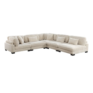 Traverse Beige 5-Piece Modular Sectional - Ornate Home