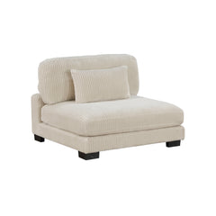 Traverse Beige 5-Piece Modular Sectional with Ottoman - Ornate Home