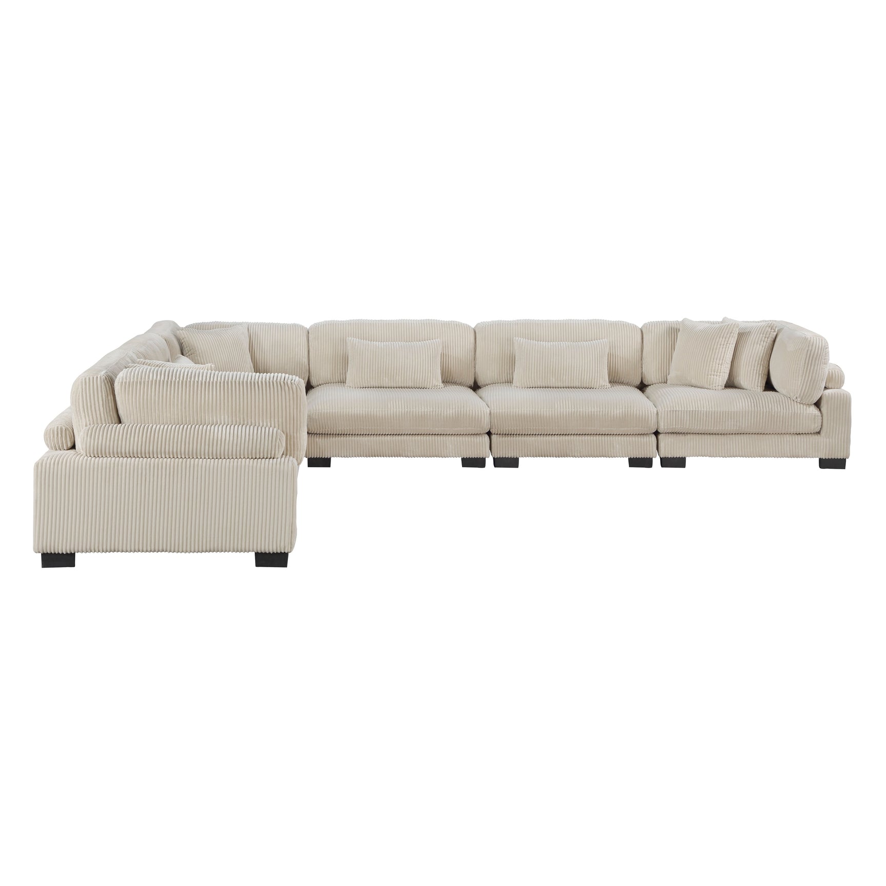 Traverse Beige 6-Piece Modular Sectional - Ornate Home