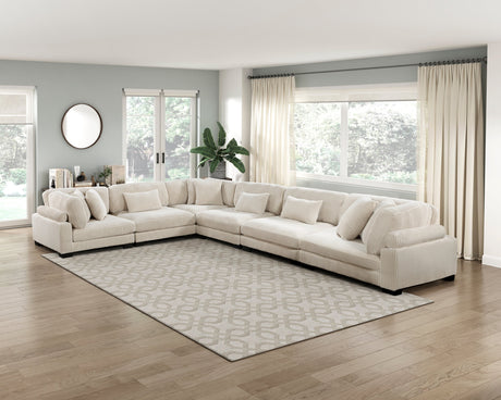 Traverse Beige 6-Piece Modular Sectional - Ornate Home