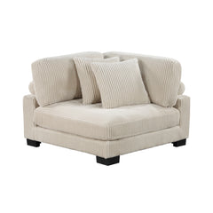 Traverse Beige 6-Piece Modular Sectional with Ottoman - Ornate Home