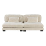 Traverse Beige 6-Piece Modular Sectional with Ottoman - Ornate Home