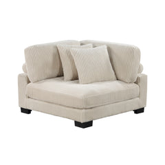 Traverse Beige 6-Piece Modular Sectional with Ottoman - Ornate Home