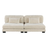 Traverse Beige 6-Piece Modular Sectional with Ottomans - Ornate Home