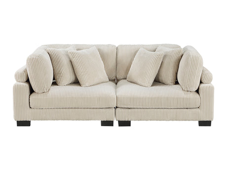 Traverse Beige Loveseat - Ornate Home