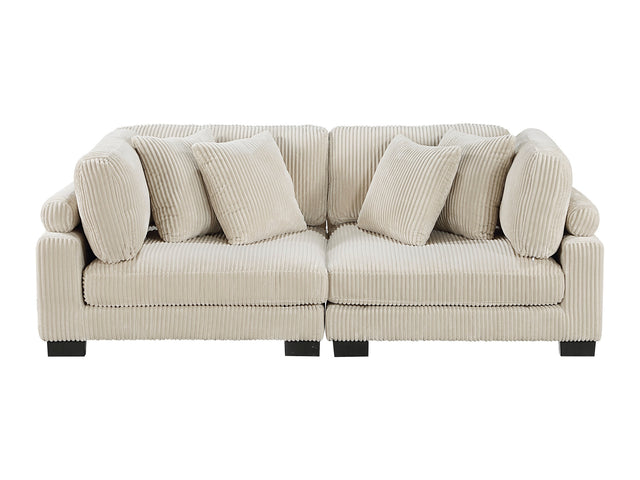 Traverse Beige Loveseat - Ornate Home