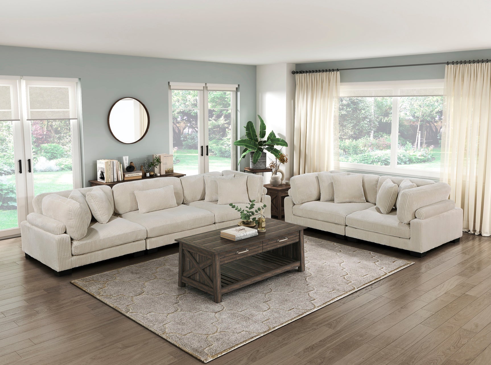 Traverse Beige Loveseat - Ornate Home