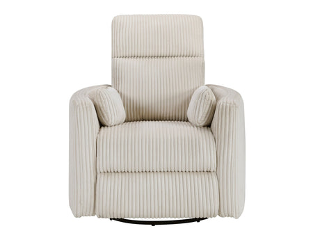 Traverse Beige Swivel Glider Reclining Chair - Ornate Home