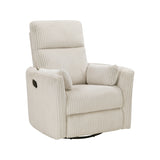 Traverse Beige Swivel Glider Reclining Chair - Ornate Home