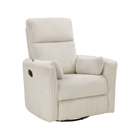 Traverse Beige Swivel Glider Reclining Chair - Ornate Home